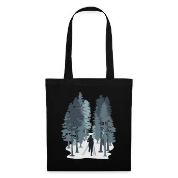 Courir, Coureur, Femme en trail - Sac en tissu - noir - Devant