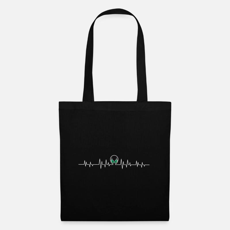 Alien Heartbeat - Stoffbeutel - Schwarz