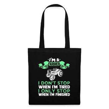 I'm farmer - Tote Bag - black - Front