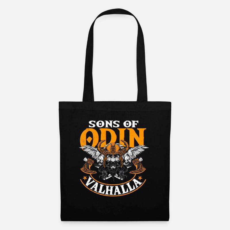 Sons Odin, Valhalla, Vikings, Vikings - Tote Bag - black