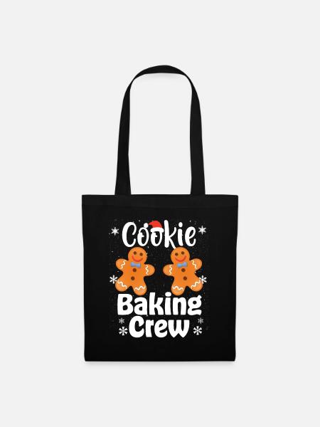 Christmas Cookie Baking Crew - Stoffbeutel - Schwarz