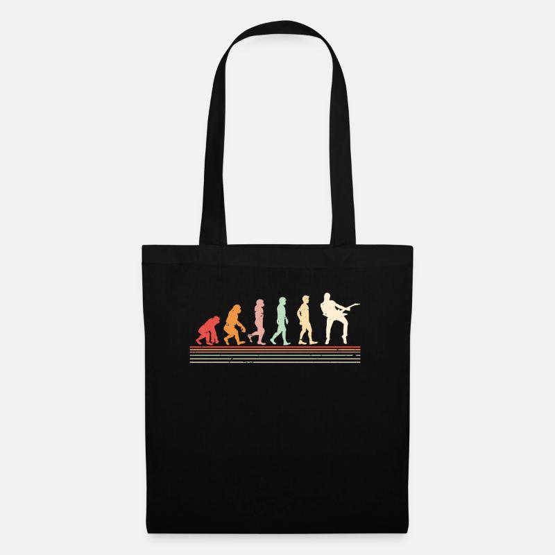 Guitariste Evolution, guitariste - Sac en tissu - noir