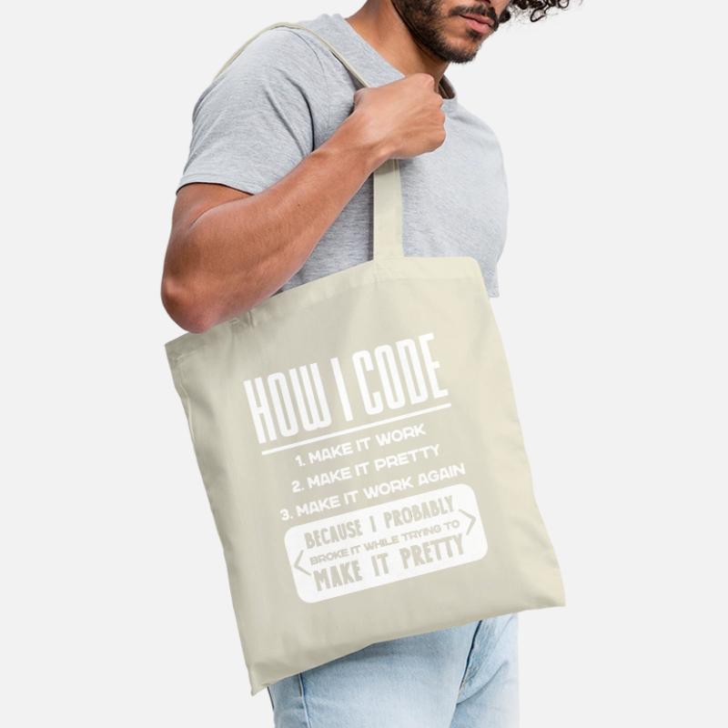 Programmer, Code, Nerd, Programming Tote Bag