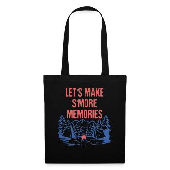 Faisons S’more Memories Camping Drôle Camper - Sac en tissu - noir - Devant