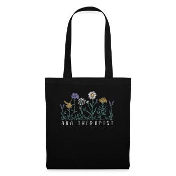 Thérapeute floral - Sac en tissu - noir - Devant