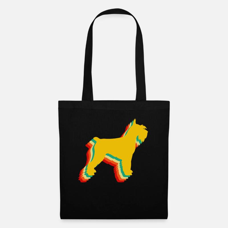 Schnauzer, Schnauzer-Hundebesitzer-Geschenk - Stoffbeutel - Schwarz