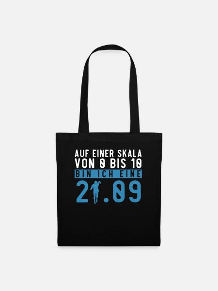 Halbmarathon, Marathon, Läufer - Stoffbeutel - Schwarz