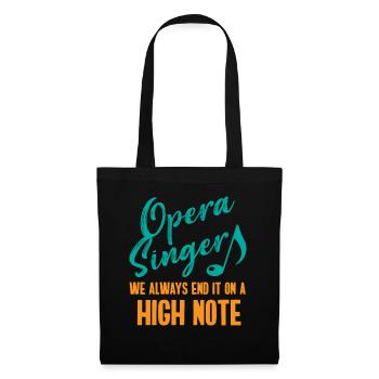 Opera singer, voice, opera - Tote Bag - black - Front