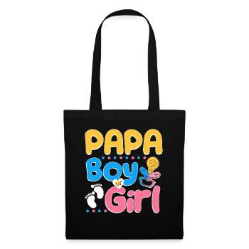 Pink or Blue Papa t’aime le meilleur papa de tous les temps - Sac en tissu - noir - Devant