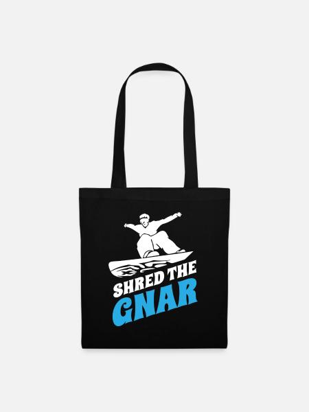 Snowboarder, Snowboarden - Stoffbeutel - Schwarz