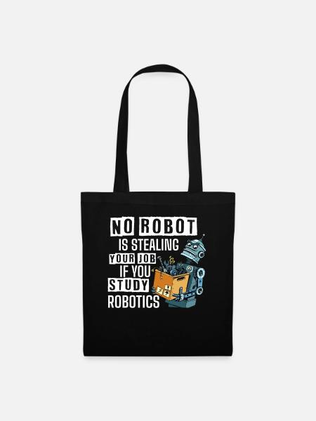 Robotik, Roboterbauer - Stoffbeutel - Schwarz