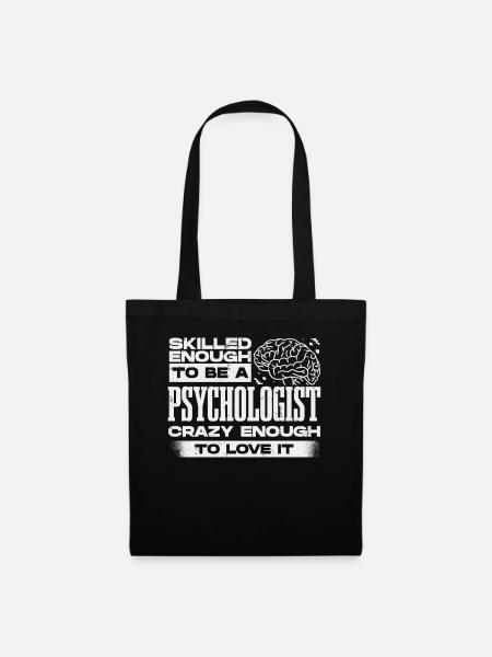 Psychologe, Psychiater, Psychoanalytiker - Stoffbeutel - Schwarz
