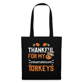Thankful For My Kindergarten Tur... - Tote Bag - black - Front