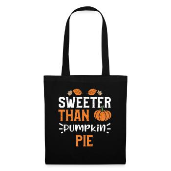 Sweeter Than Pumpkin Pie - Pumpkin - Tote Bag - black - Front