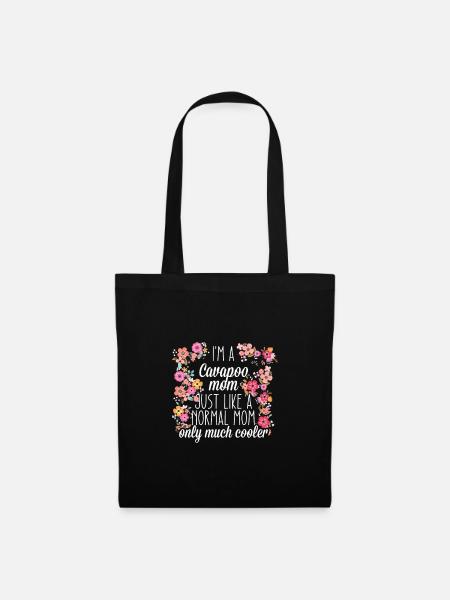 Cavapoo Mom - Stoffbeutel - Schwarz