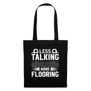 Flooring installer, tile warehouse - Tote Bag - black - Front