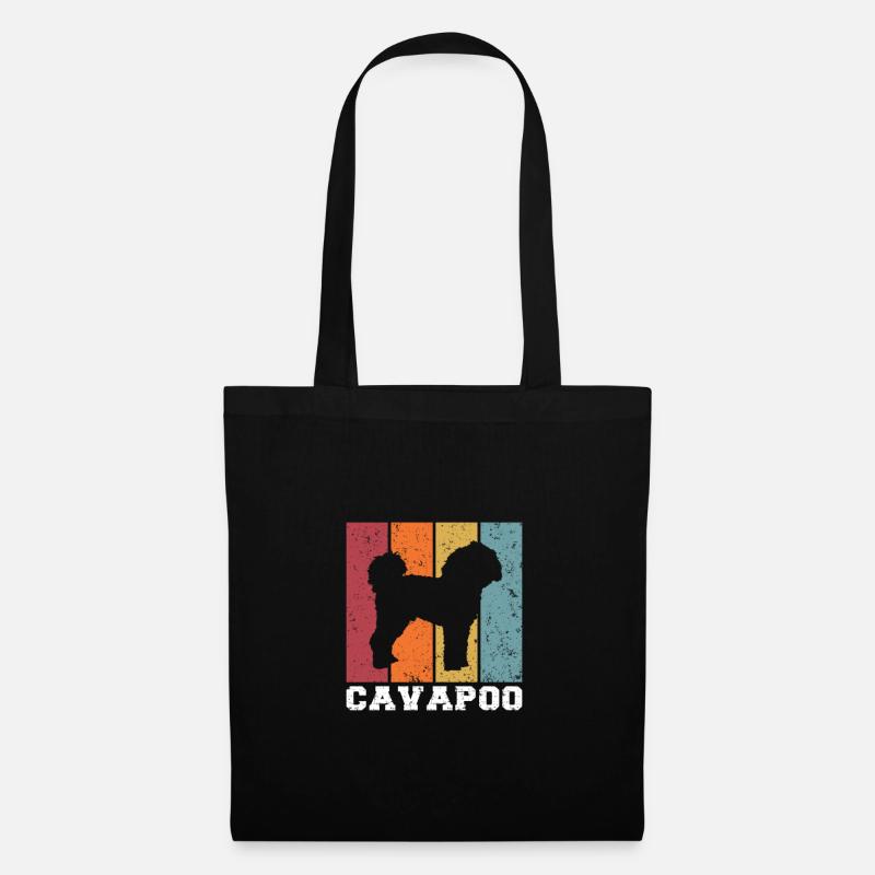 Cavapoo - Stoffbeutel - Schwarz