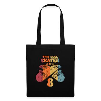 This cool skater is 8 - Tote Bag - black - Front