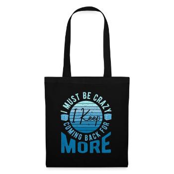 Natation sur glace Je suis fou Je reviens toujours pour plus - Sac en tissu - noir - Devant