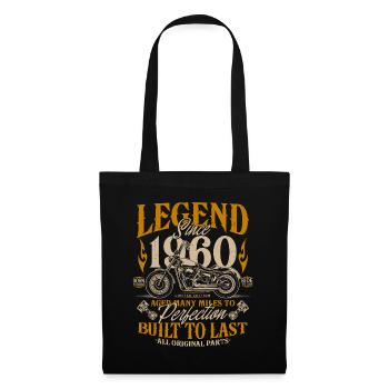Légende depuis les années 1960 Cadeau d’anniversaire moto - Sac en tissu - noir - Devant