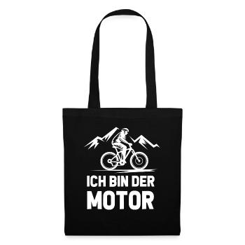 Bicycle Mountain Bike Road Bike E-Bike Cyclist - Tote Bag - black - Front