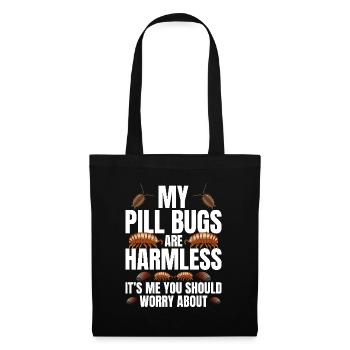 Entomologist Pill Bug Illustration Outfit - Stoffbeutel - Schwarz - Vorne