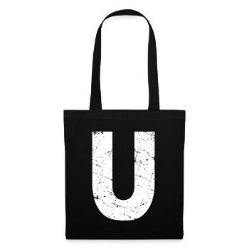 U letter - Tote Bag - black - Front