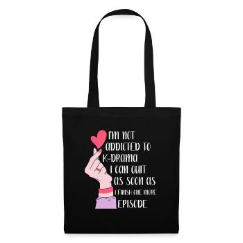 K-Drama Kdrama Corée corée du Sud Séoul K-Drama - Sac en tissu - noir - Devant