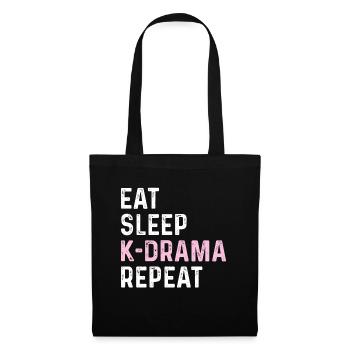 K-Drama Kdrama Corée du Sud Hallyu K-Drama - Sac en tissu - noir - Devant