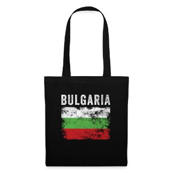 Bulgarische Flagge Verzweifelte bulgarische Flagge - Stoffbeutel - Schwarz - Vorne