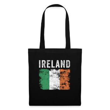 Ireland Flag Distressed - Irish Flag - Tote Bag - black - Front