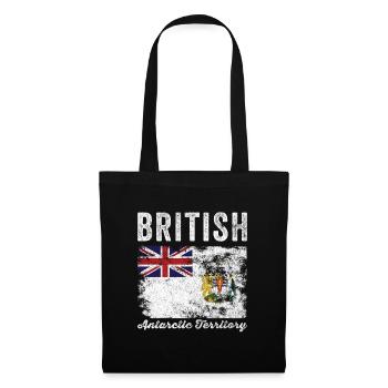 Drapeau du Territoire antarctique britannique - Sac en tissu - noir - Devant