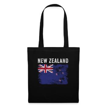 New Zealand Flag Distressed - Tote Bag - black - Front
