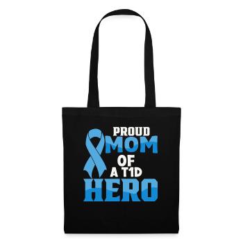 Diabetes Awareness Blue Diabetes Band Diabetes - Tote Bag - black - Front