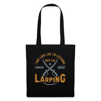 Live Action Role-playing game Larp Larper Fantasy - Tote Bag - black - Front