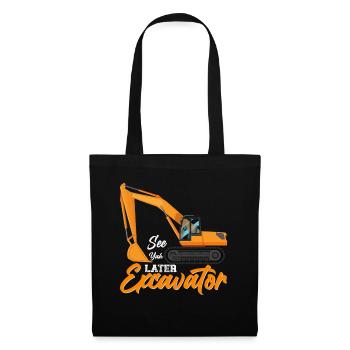 Pelle Pilote Pelle Permis de conduire Pelle rétro - Sac en tissu - noir - Devant