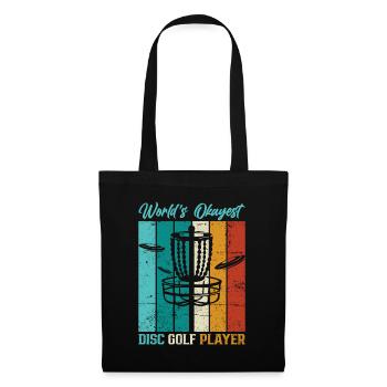 Frisbee Player Disc Golf Frisbee Competition - Tote Bag - black - Front