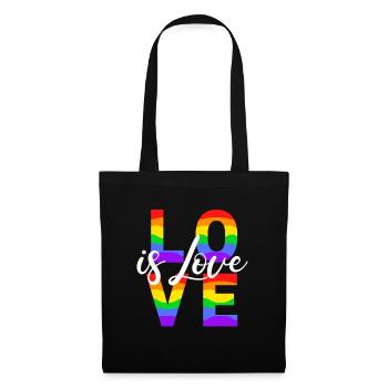 Love Is Love - Stoffbeutel - Schwarz - Vorne