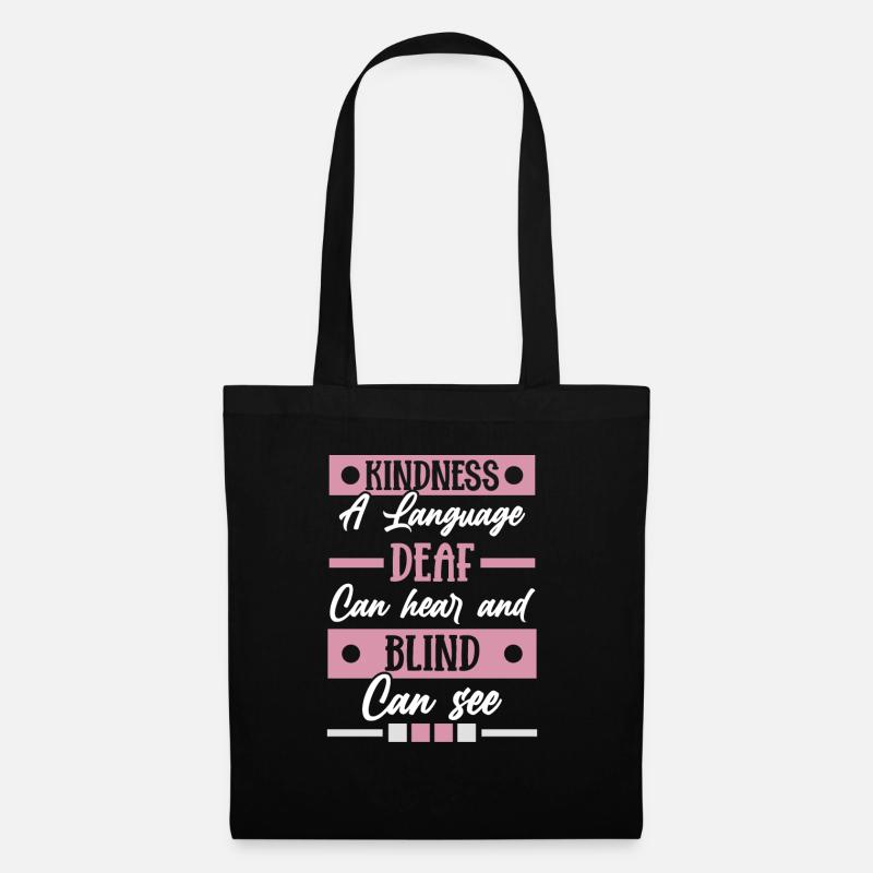 Blind Blindness Awareness Visual Impairment - Tote Bag - black