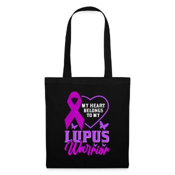 Lupus Bewusstseins Monat - Stoffbeutel - Schwarz - Vorne