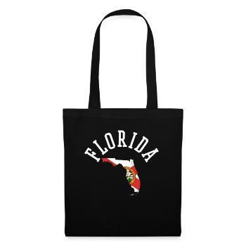 Proud Florida Usa Flag Design for Patriots - Tote Bag - black - Front