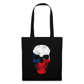 Patriotisme tchéco-américain, - Sac en tissu - noir - Devant