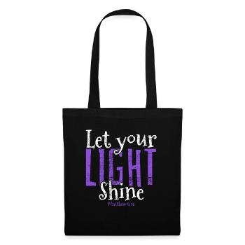 Inspiring Christian Design "Faith Over - Tote Bag - black - Front