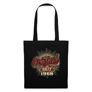 Geburtstag Original seit 1968 - Stoffbeutel - Schwarz - Vorne