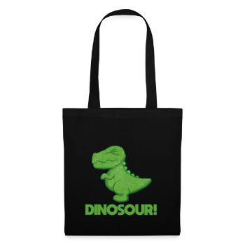 Dino - Stoffbeutel - Schwarz - Vorne
