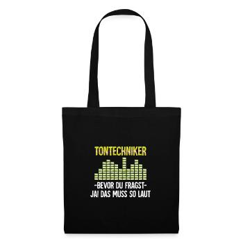 Ingénieur du son I technologie événementielle - Sac en tissu - noir - Devant