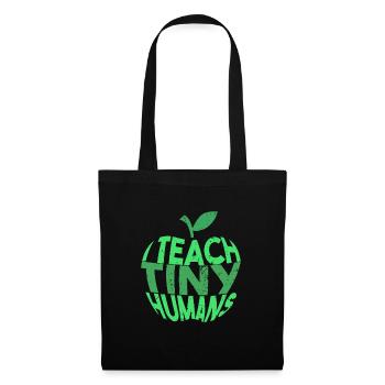 Enseignant - J'enseigne des petites personnes mignonnes - Sac en tissu - noir - Devant