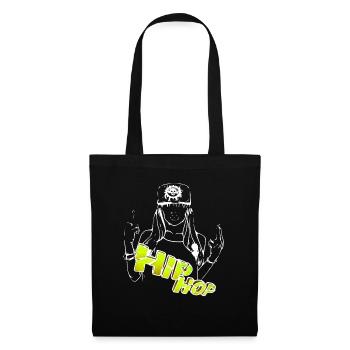 Rappeur Breakdance Hip Hop - Sac en tissu - noir - Devant