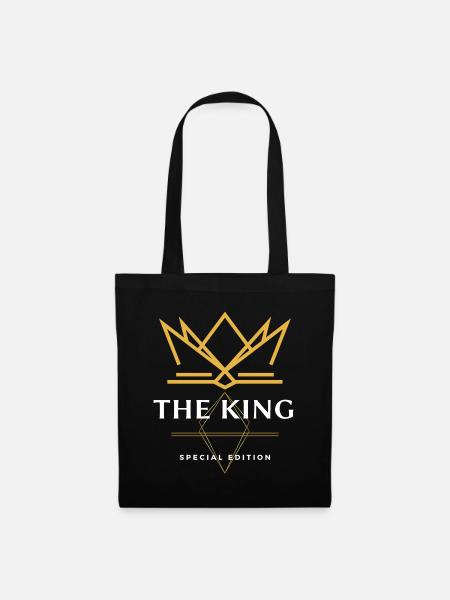 Krone mit The King Schriftzug Special Edition - Stoffbeutel - Schwarz