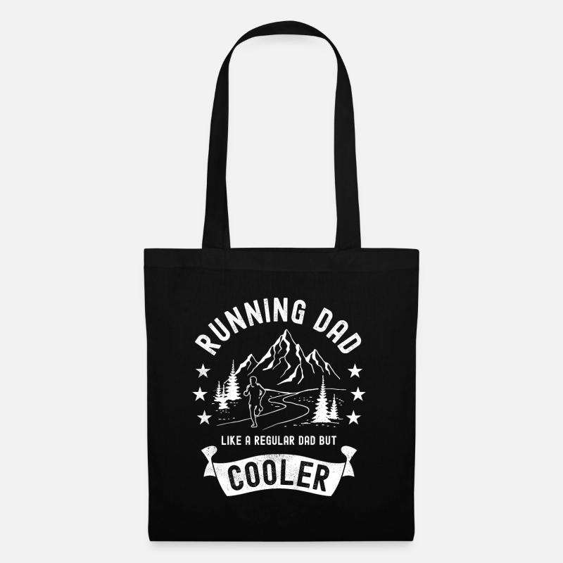 Running Dad Cooler Mountain Running Trail Runner - Stoffbeutel - Schwarz